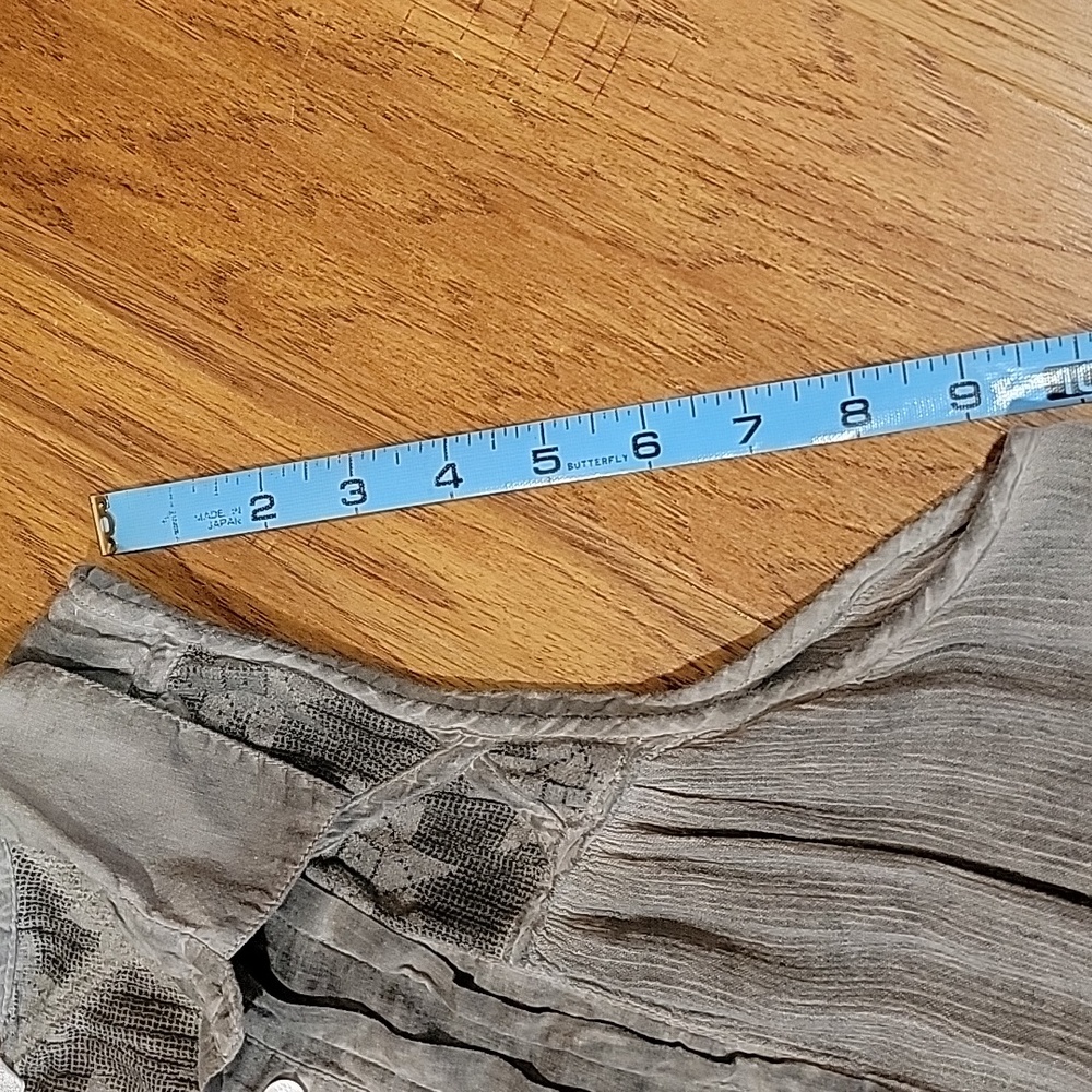 Free People Gray Sleeveless Tunic Top - Picture 9 of 13